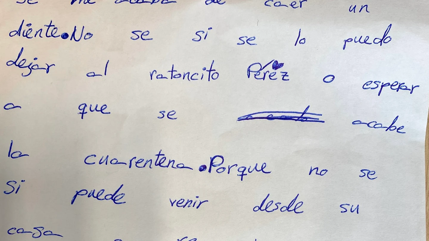 Carta de una niña sobre el ratoncito Pérez Carta de una niña sobre el ratoncito Pérez
