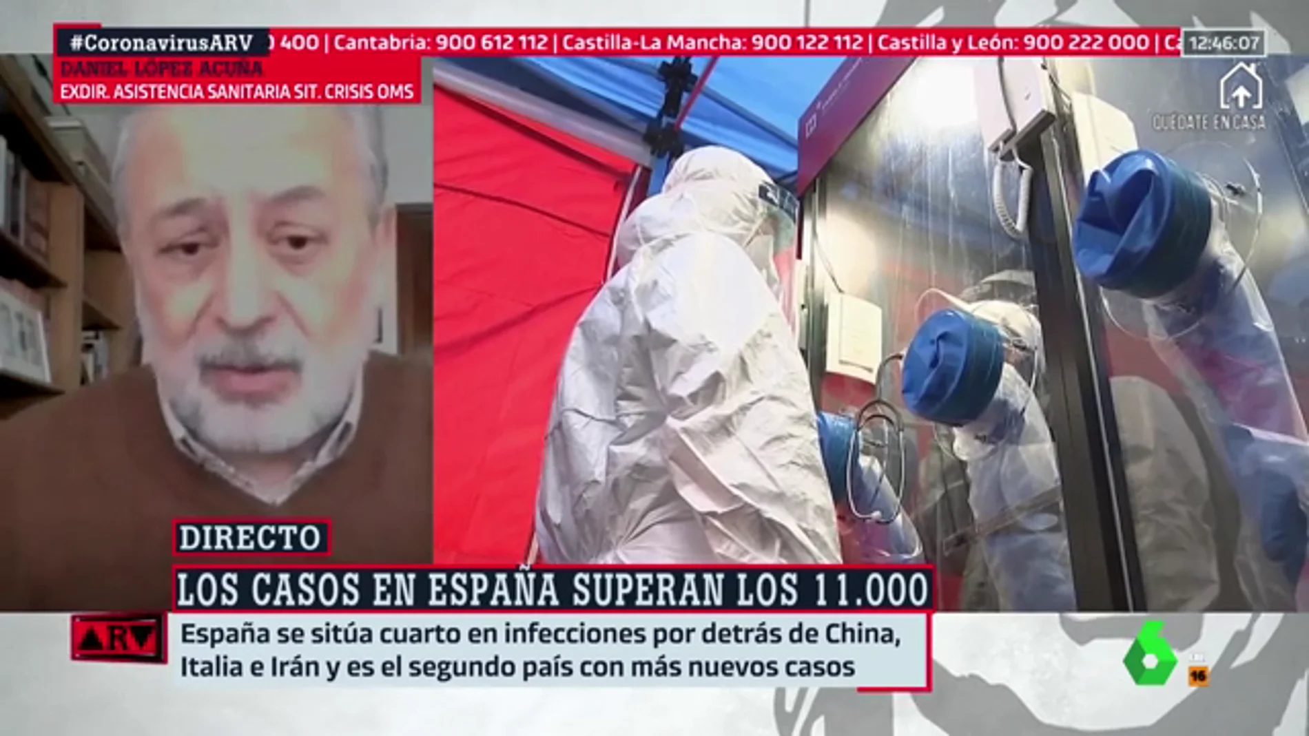 López Acuña, exdirector de Acción Sanitaria en Crisis de la OMS: "Hay que hacer todas las pruebas diagnósticas posibles"