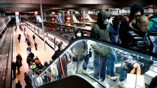 Estación de Atocha a primera hora de este martes Estación de Atocha a primera hora de este martes