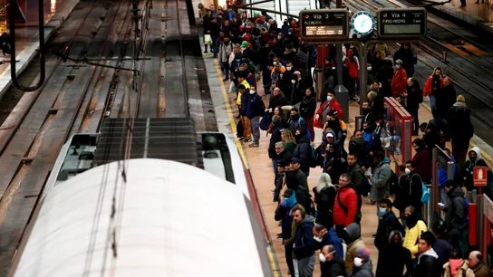 Estación de Atocha a primera hora de este martes Estación de Atocha a primera hora de este martes
