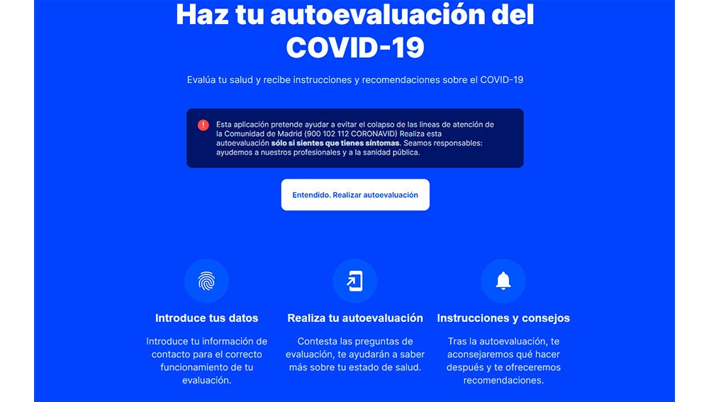 La app online de la Comunidad de Madrid