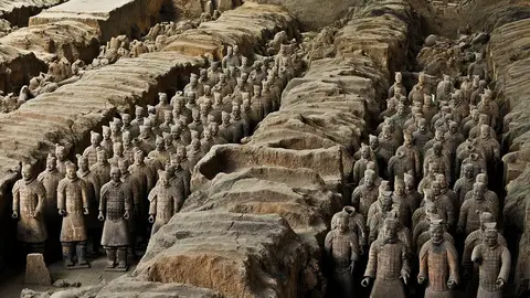 Soldados de terracota, mausoleo de Qin Shi Huang Soldados de terracota, mausoleo de Qin Shi Huang