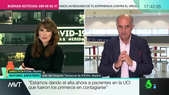 Antonio Zapatero, jefe del Hospital Temporal de Ifema Antonio Zapatero, jefe del Hospital Temporal de Ifema