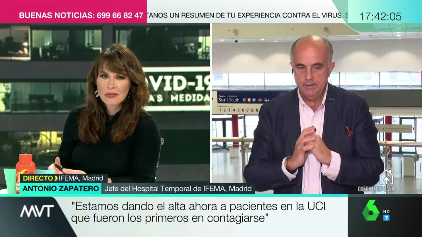Antonio Zapatero, jefe del Hospital Temporal de Ifema Antonio Zapatero, jefe del Hospital Temporal de Ifema