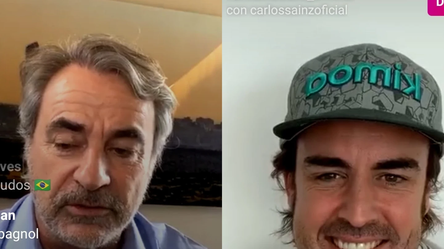 Carlos Sainz y Fernando Alonso. Carlos Sainz y Fernando Alonso.