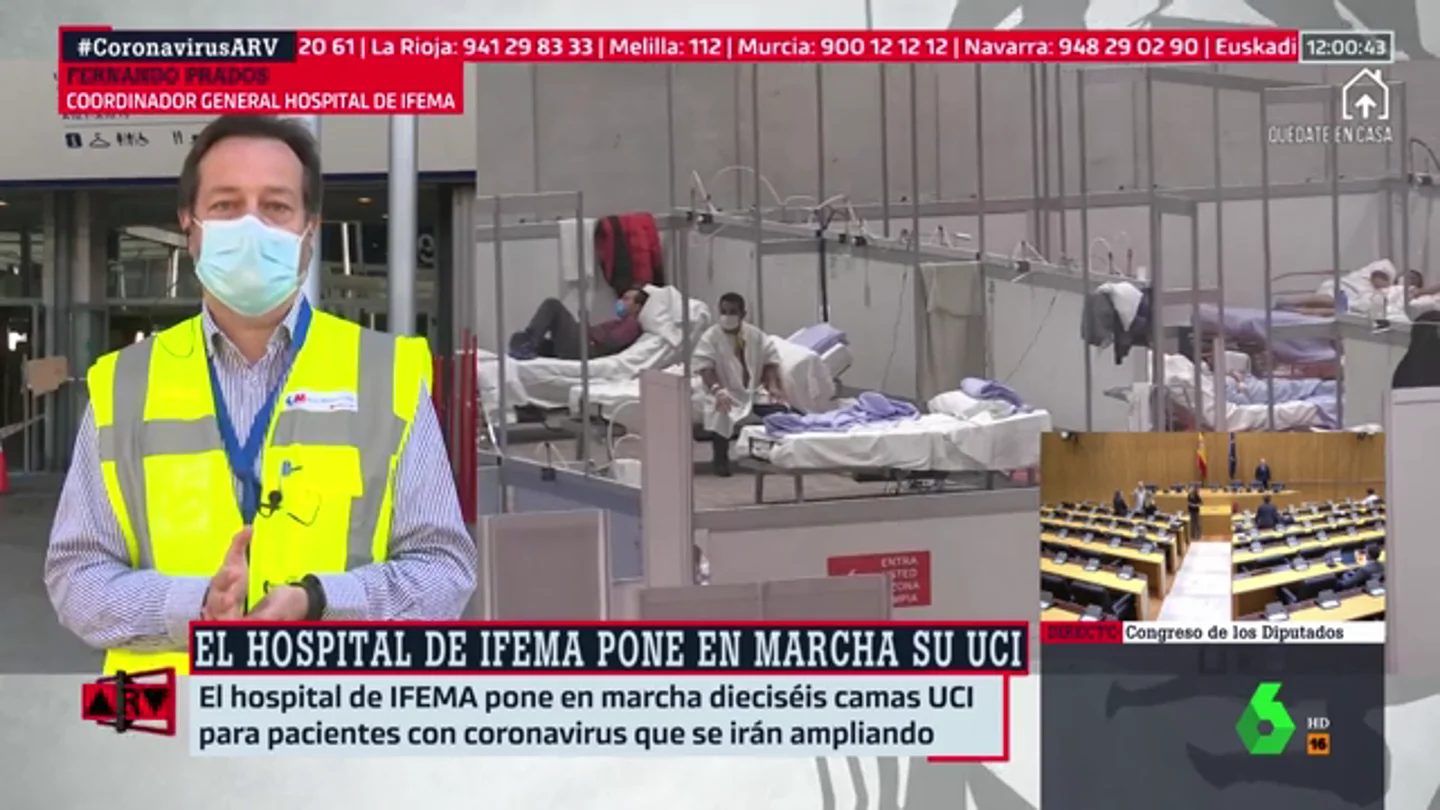 El coordinador del hospital de Ifema, Fernando Prados COORDINADOR IFEMA