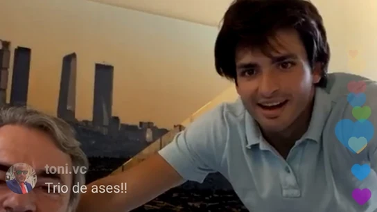 Carlos Sainz padre e hijo. Carlos Sainz padre e hijo.