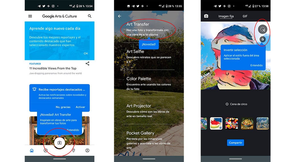 Art Transfer en Google Arts & Culture