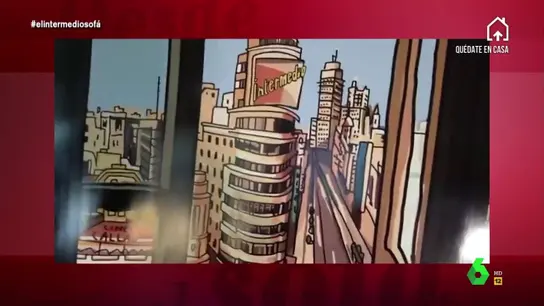El cuadro que Mariscal ha dedicado a El Intermedio. El cuadro que Mariscal ha dedicado a El Intermedio.