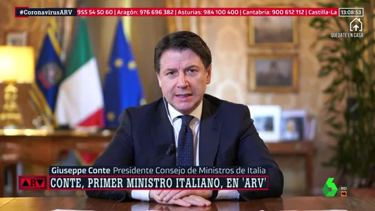 Giuseppe Conte en ARV Giuseppe Conte en ARV