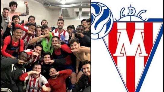 La plantilla y el escudo del Moscardó La plantilla y el escudo del Moscardó