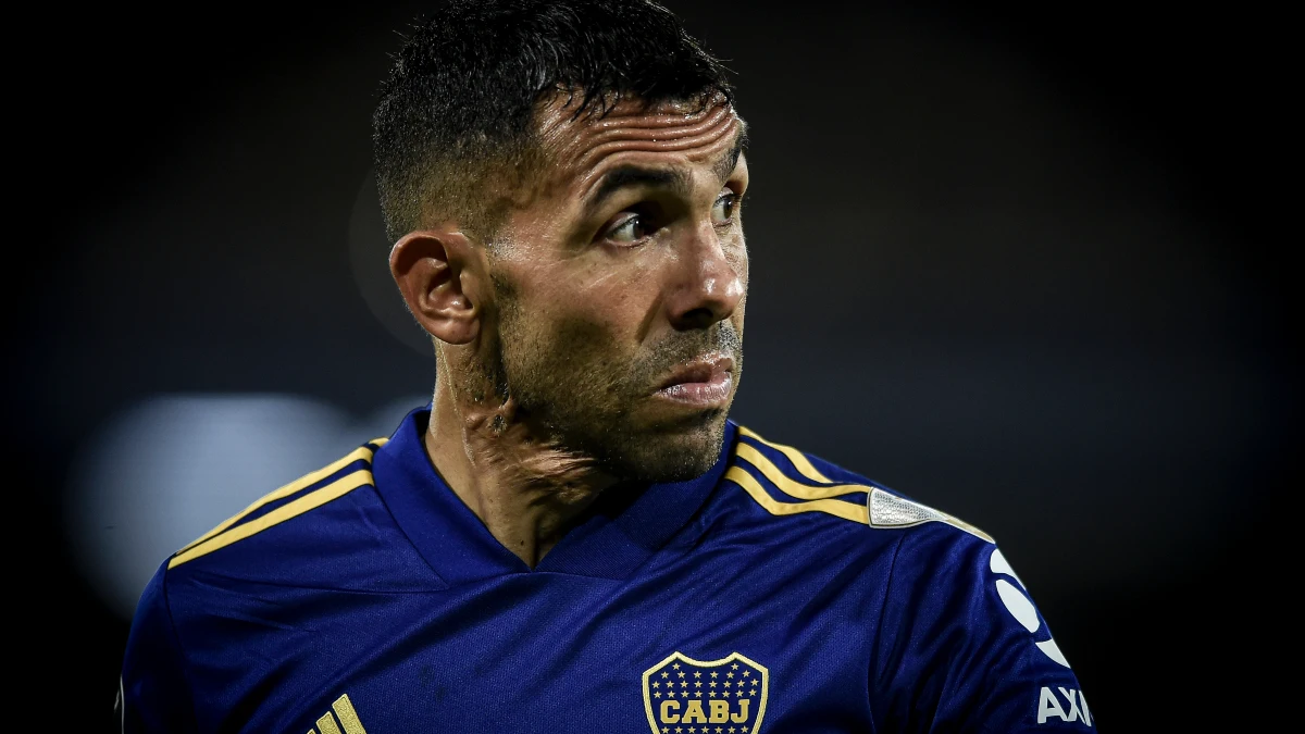 Carlos Tévez, con Boca