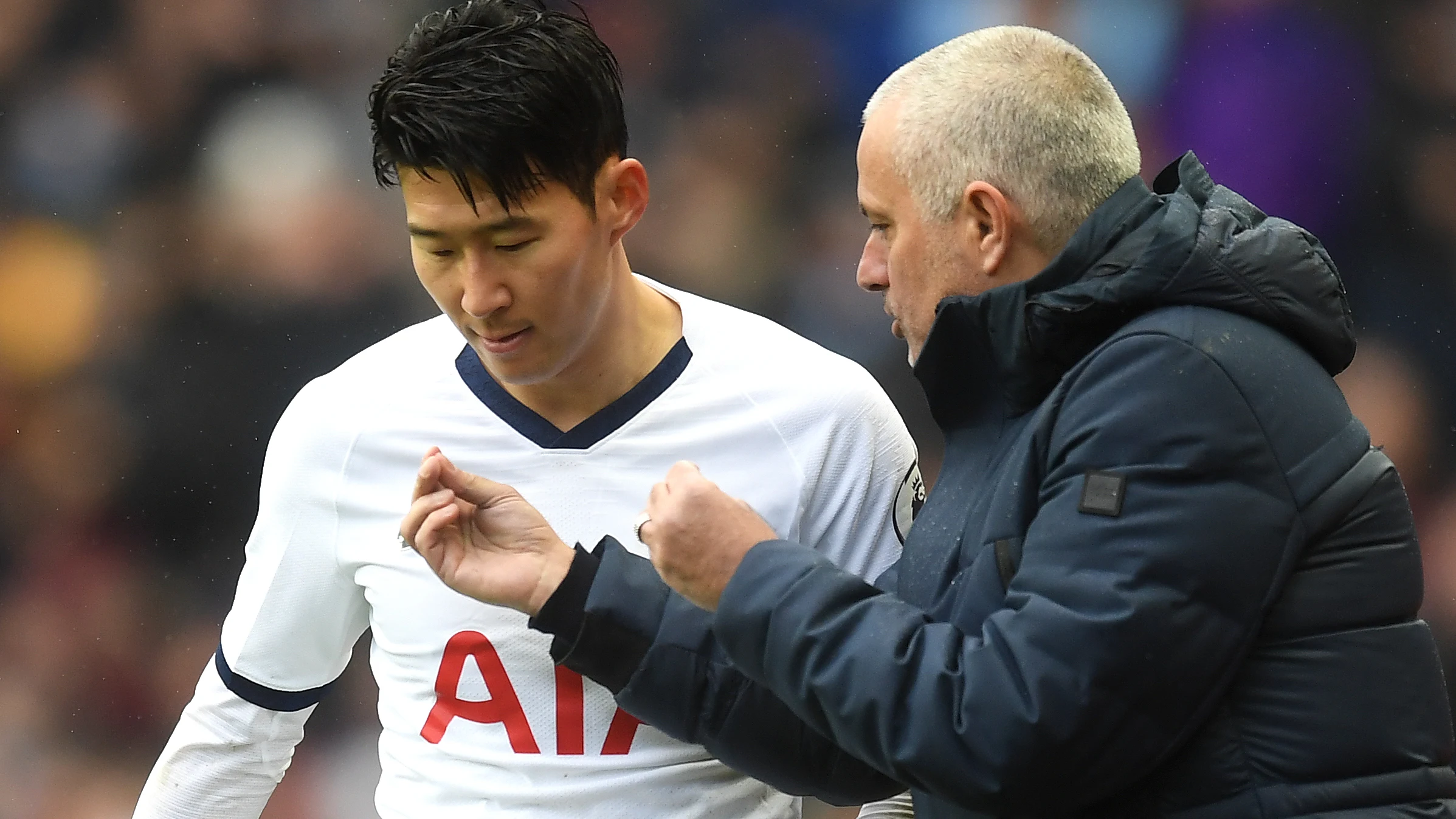 Heung-min Son y José Mourinho Heung-min Son y José Mourinho