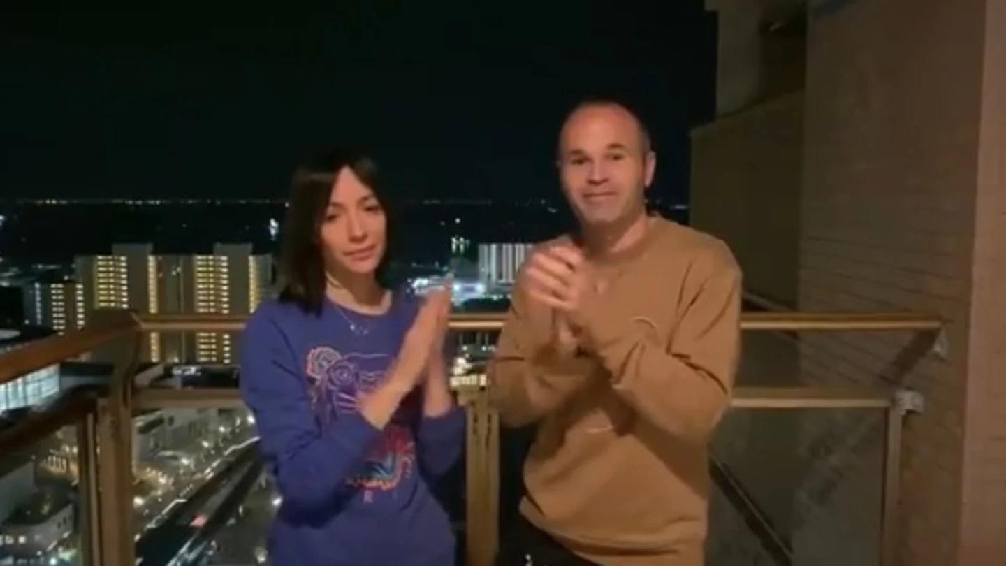 Andrés Iniesta y su mujer, Ana. Andrés Iniesta y su mujer, Ana.