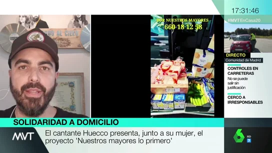 Cambiar las guitarras por cestas de comida para ancianos: la iniciativa de Huecco en la lucha contra el coronavirus Cambiar las guitarras por cestas de comida para ancianos: la iniciativa de Huecco en la lucha contra el coronavirus