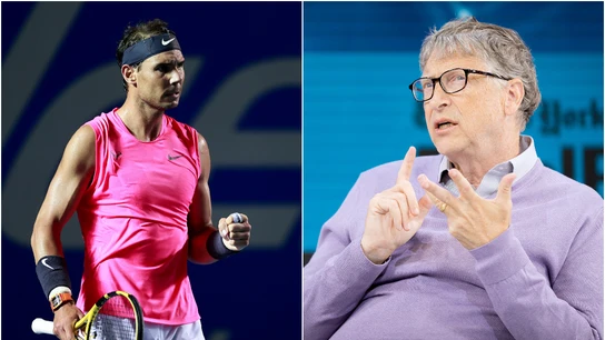 Rafa Nadal y Bill Gates Rafa Nadal y Bill Gates