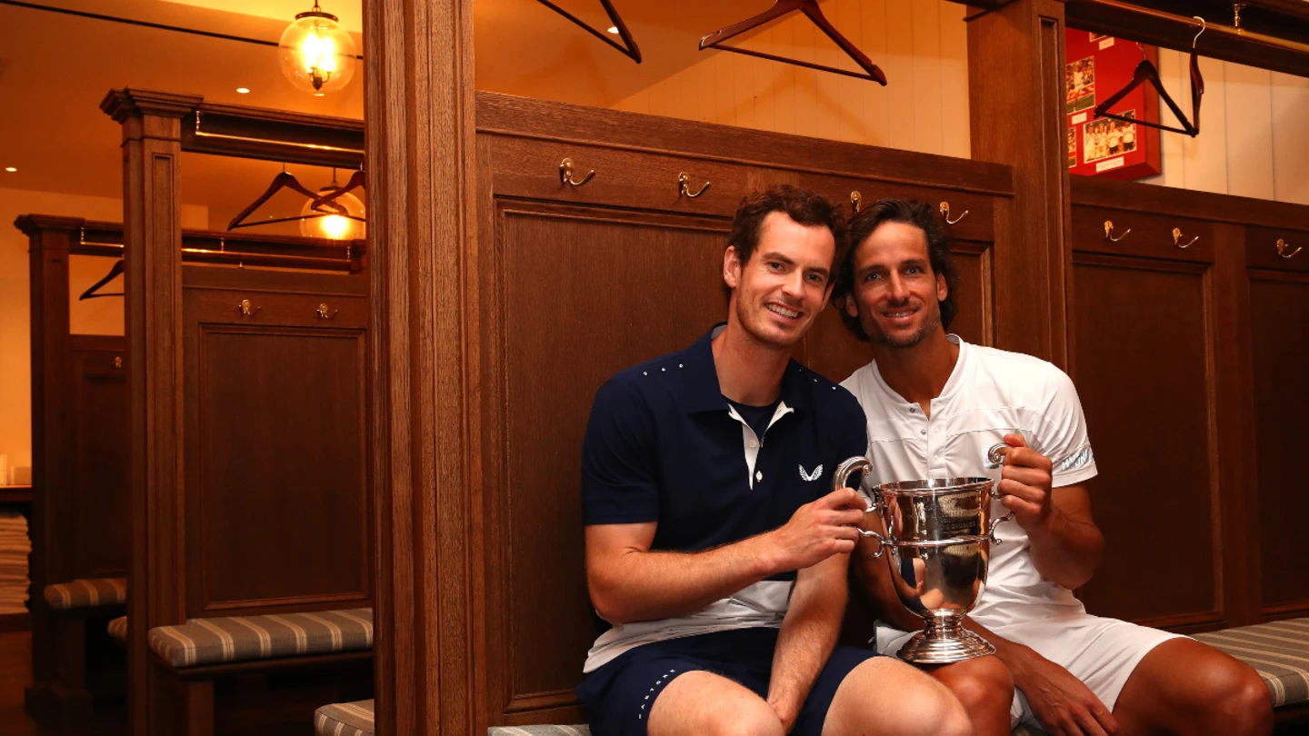 Andy Murray, con Feliciano López Andy Murray, con Feliciano López