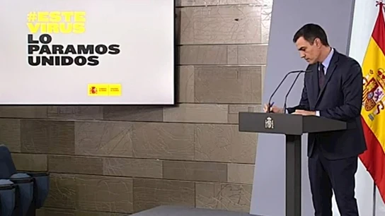Pedro Sánchez en rueda de prensa Pedro Sánchez en rueda de prensa