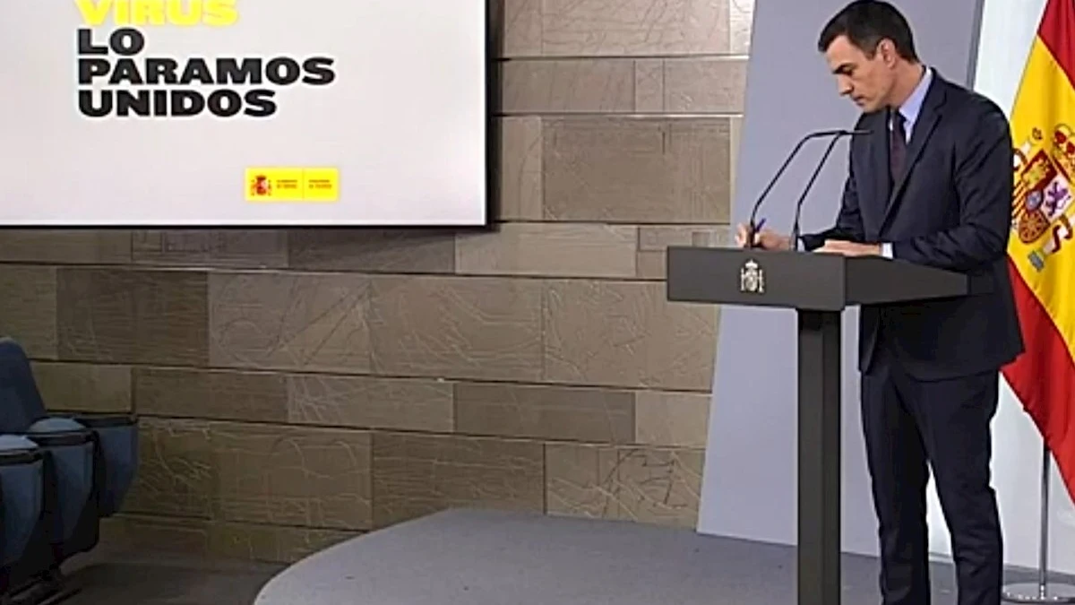 Pedro Sánchez en rueda de prensa