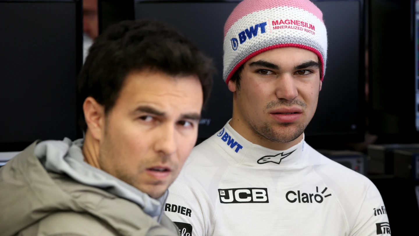 Sergio Pérez y Lance Stroll Sergio Pérez y Lance Stroll