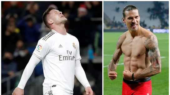 Jovic, a la izquierda; Prijovic, a la derecha Jovic, a la izquierda; Prijovic, a la derecha