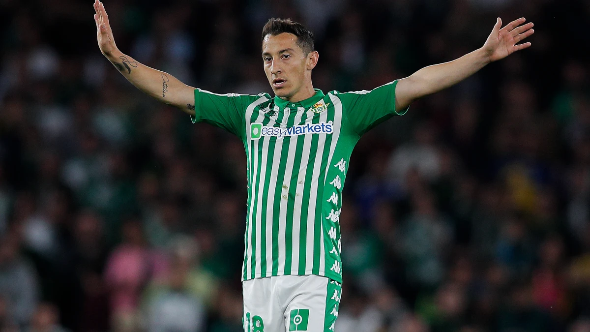 Andrés Guardado, con el Betis