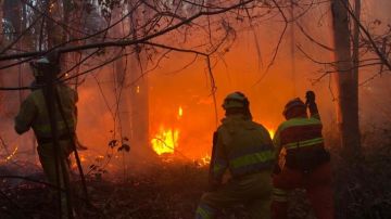 Imagen de los incendios de Cantabria