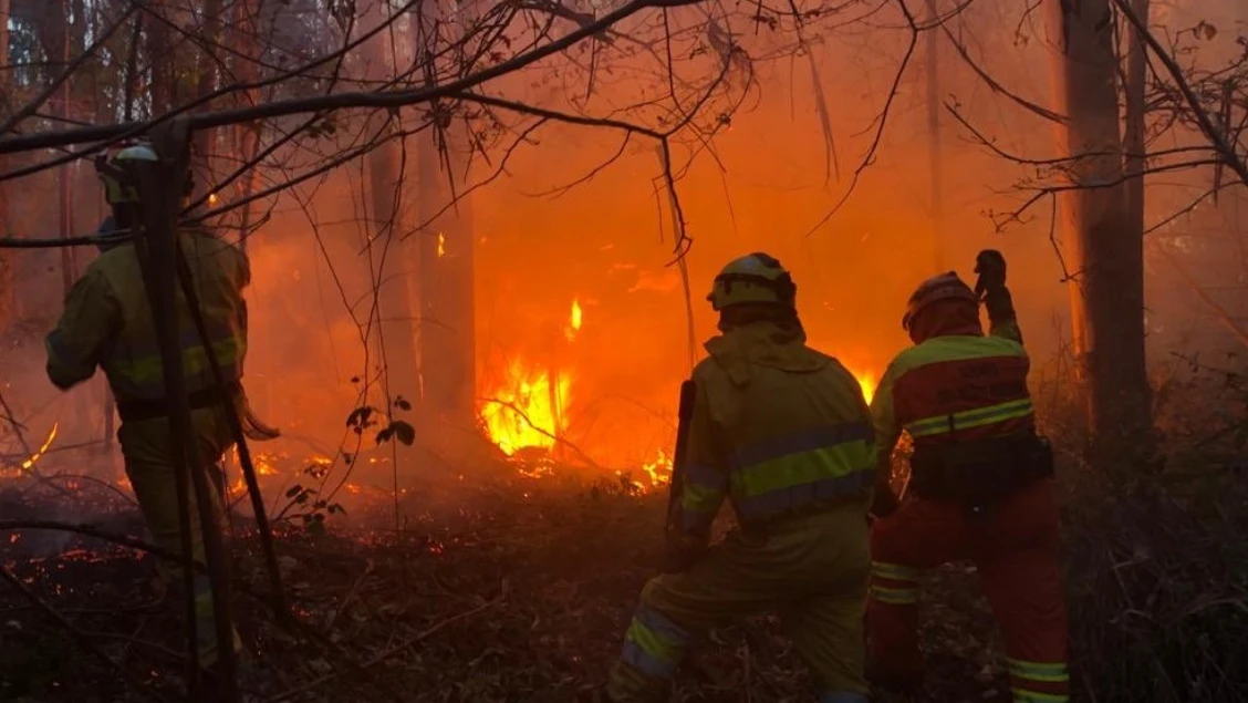 Imagen de los incendios de Cantabria