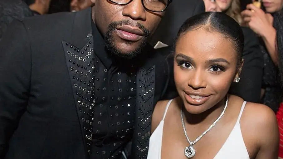 Floyd Mayweather, con su hija Iyanna