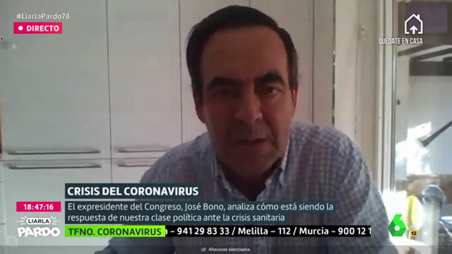 José Bono: "Si Abascal no coge el teléfono a Sánchez en estos momentos significa que no quiere a España” José Bono: "Si Abascal no coge el teléfono a Sánchez en estos momentos significa que no quiere a España”