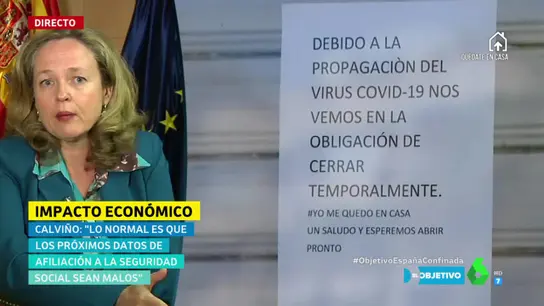 Nadia Calviño en El Objetivo Nadia Calviño en El Objetivo