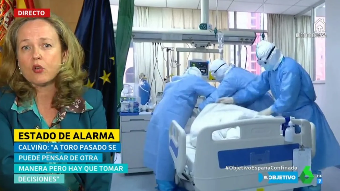 Nadia Callviño, ministra de Economía, en El Objetivo. Nadia Callviño, ministra de Economía, en El Objetivo.
