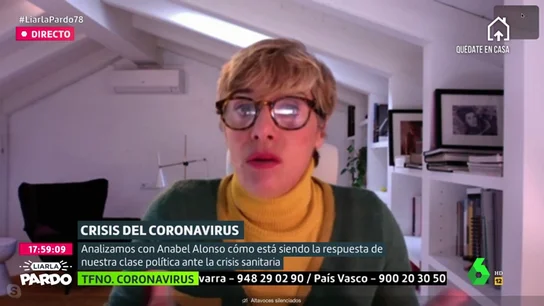 Anabel Alonso, sobre la gestión de la crisis del coronavirus: "La oposición no es que no aporte, es que pone trabas. Debe ser más constructiva" Anabel Alonso, sobre la gestión de la crisis del coronavirus: "La oposición no es que no aporte, es que pone trabas. Debe ser más constructiva"