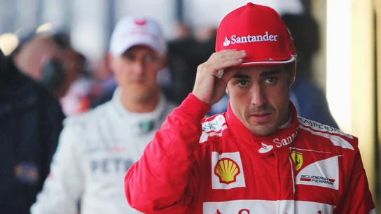 Fernando Alonso, por delante de Michael Schumacher Fernando Alonso, por delante de Michael Schumacher
