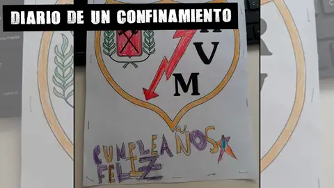 Cumpleaños feliz en el escudo del Rayo Vallecano Cumpleaños feliz en el escudo del Rayo Vallecano