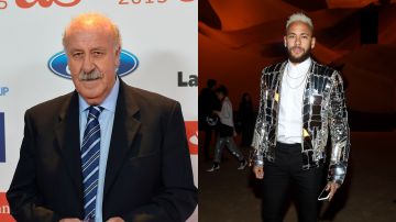 Del Bosque y Neymar Jr.