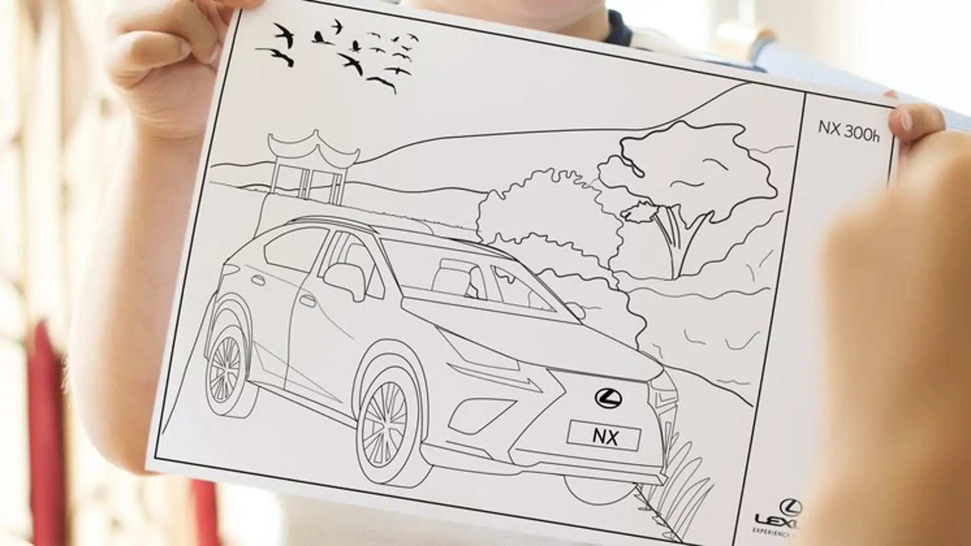 Dibujos para colorear en la plataforma de Lexus 'Desde casa, seguimos contigo'