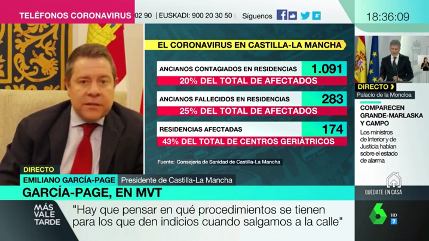 García-Page: "El que quiera hablar de éxito en la gestión de una crisis con miles de muertos se equivoca, es un fracaso siempre" García-Page: "El que quiera hablar de éxito en la gestión de una crisis con miles de muertos se equivoca, es un fracaso siempre"