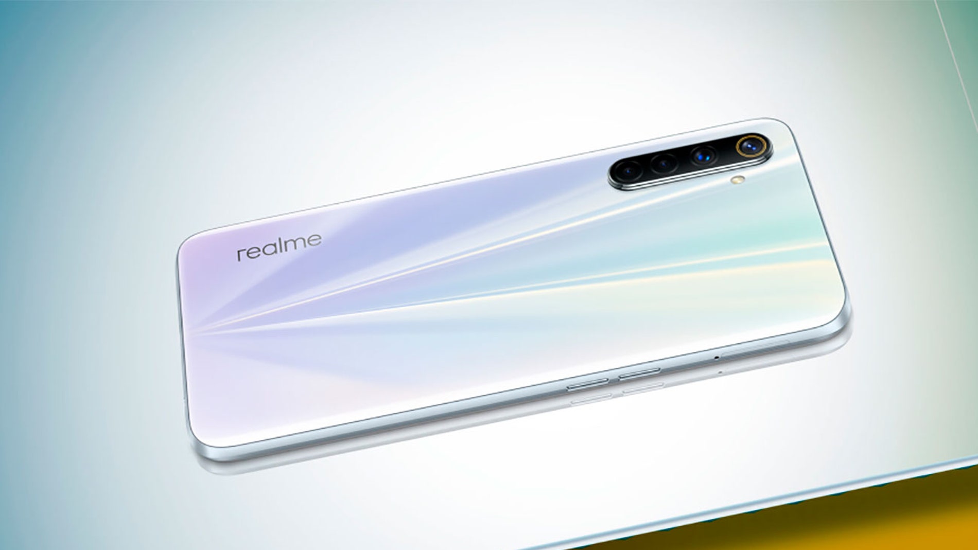 Realme 6 de color blanco