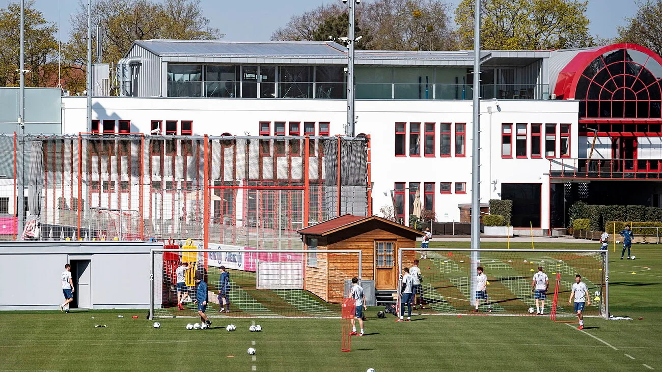 El Bayern Munich entrenando