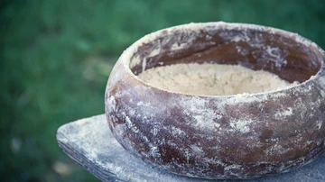 Imagen de un cuenco de levadura Imagen de un cuenco de levadura