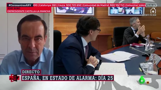 José Bono: "El PP no puede decir que el Gobierno tiene comportamientos letales, de ahí a acusarles de asesinato hay un paso" José Bono: "El PP no puede decir que el Gobierno tiene comportamientos letales, de ahí a acusarles de asesinato hay un paso"