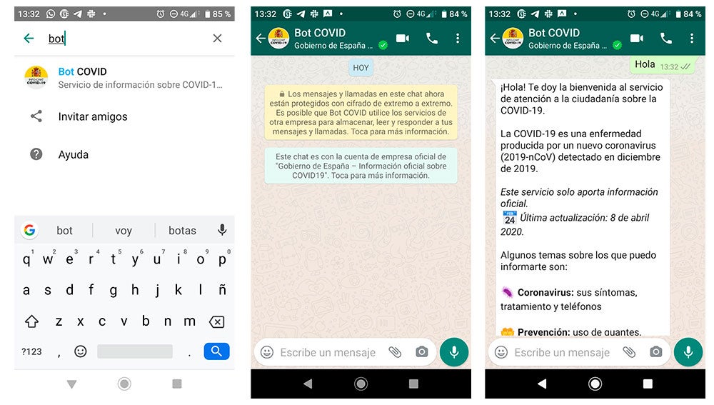 El nuevo bot del Gobierno