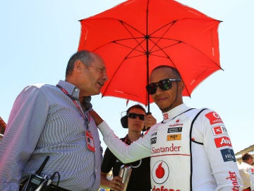 Ron Dennis y Lewis Hamilton Ron Dennis y Lewis Hamilton