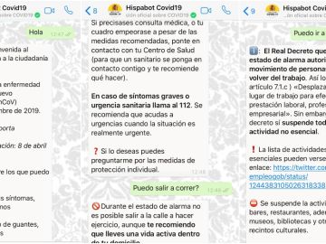 Así funciona el canal de Whatsapp sobre el coronavirus Así funciona el canal de Whatsapp sobre el coronavirus