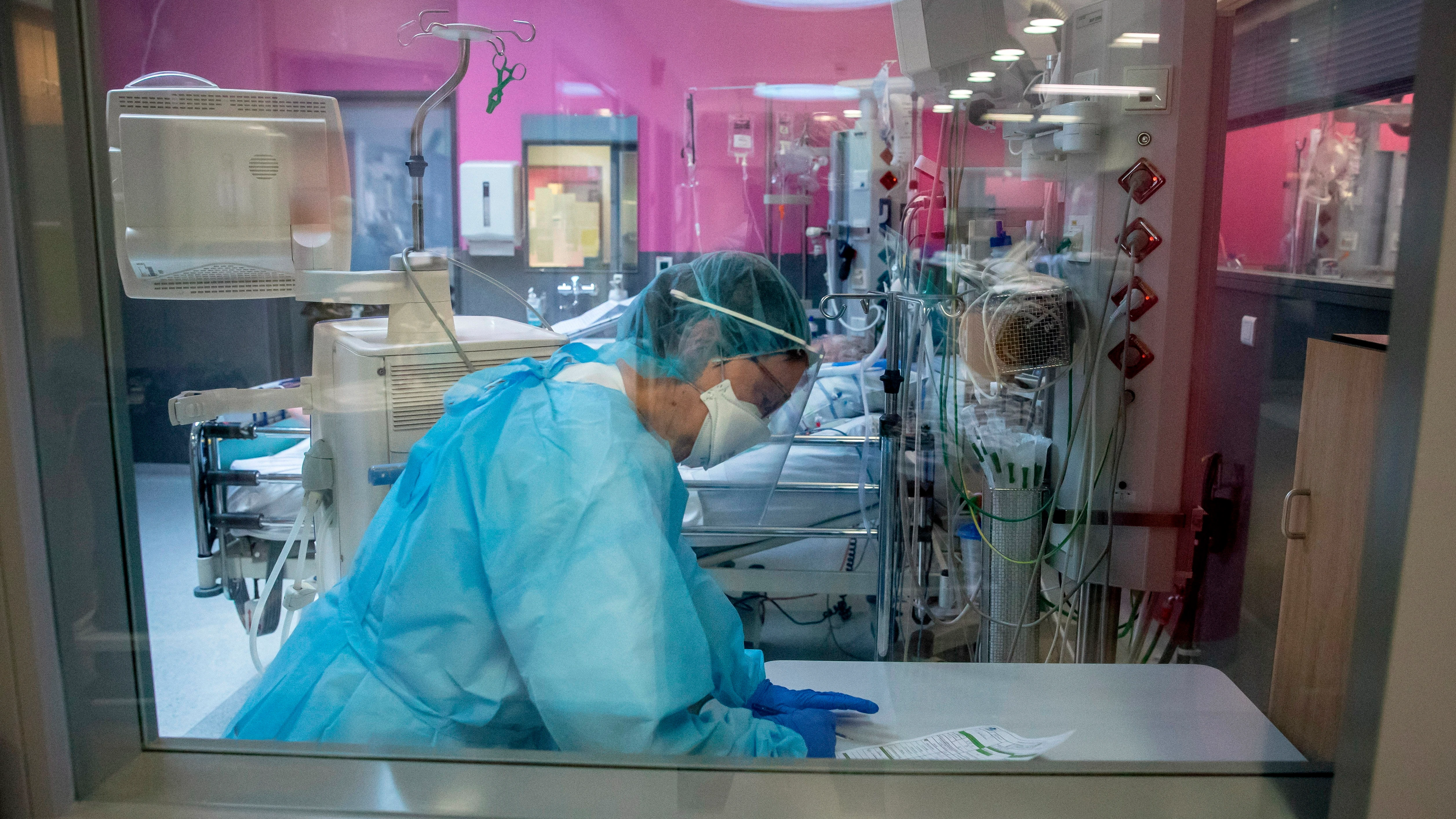 Imagen de un laboratorio de tratamiento del coronavirus