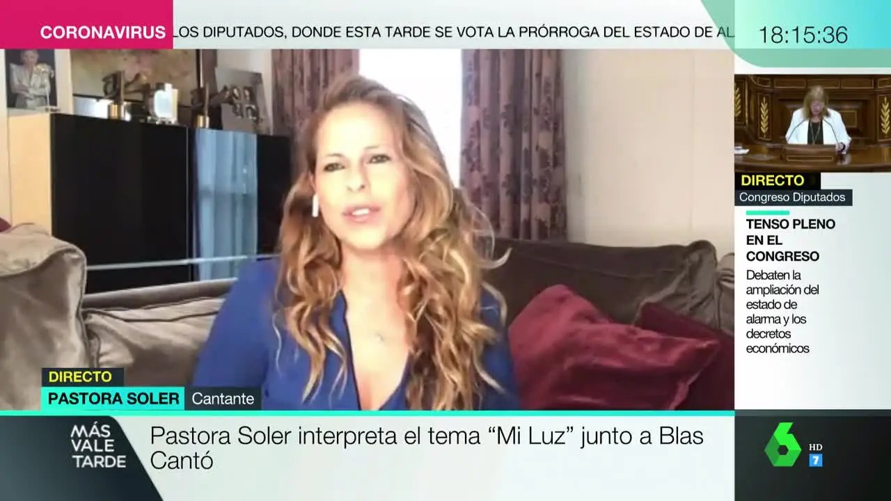 Pastora Soler, en Más Vale Tarde Pastora Soler, en Más Vale Tarde