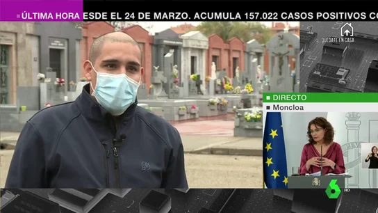 Ser sepulturero en plena pandemia o cómo lidiar con la tristeza y el estrés: "Nos piden abrir el féretro para ver si dentro está su familiar" Ser sepulturero en plena pandemia o cómo lidiar con la tristeza y el estrés: "Nos piden abrir el féretro para ver si dentro está su familiar"