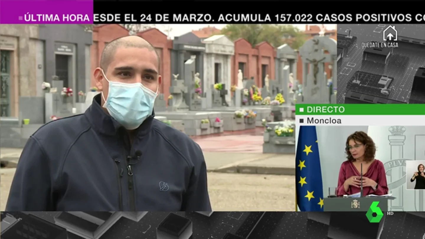 Ser sepulturero en plena pandemia o cómo lidiar con la tristeza y el estrés: "Nos piden abrir el féretro para ver si dentro está su familiar" Ser sepulturero en plena pandemia o cómo lidiar con la tristeza y el estrés: "Nos piden abrir el féretro para ver si dentro está su familiar"