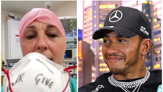 Lewis Hamilton, y una doctora Lewis Hamilton, y una doctora